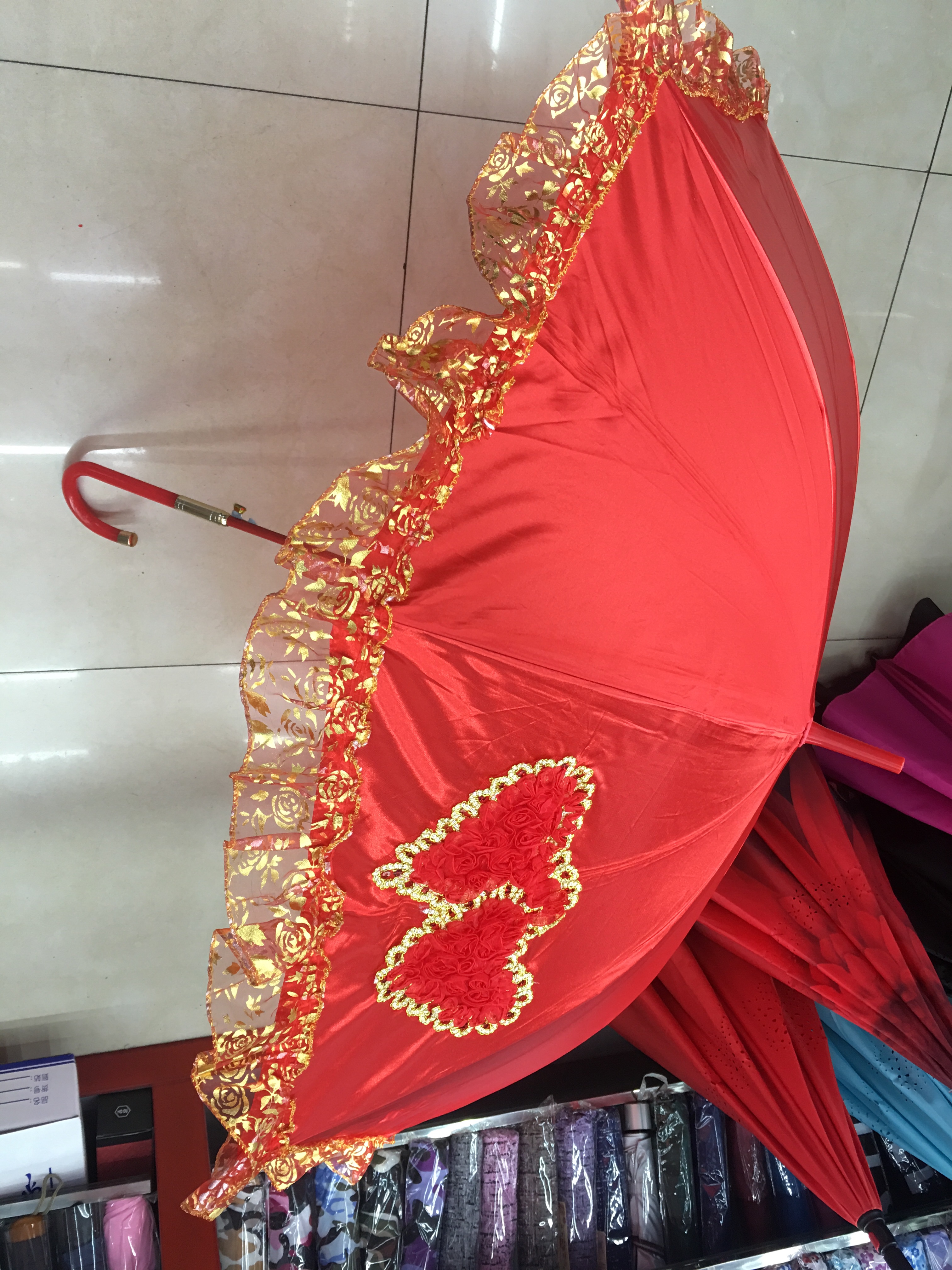 National trend 58 cm love ❤️ New Year umbrella details Picture