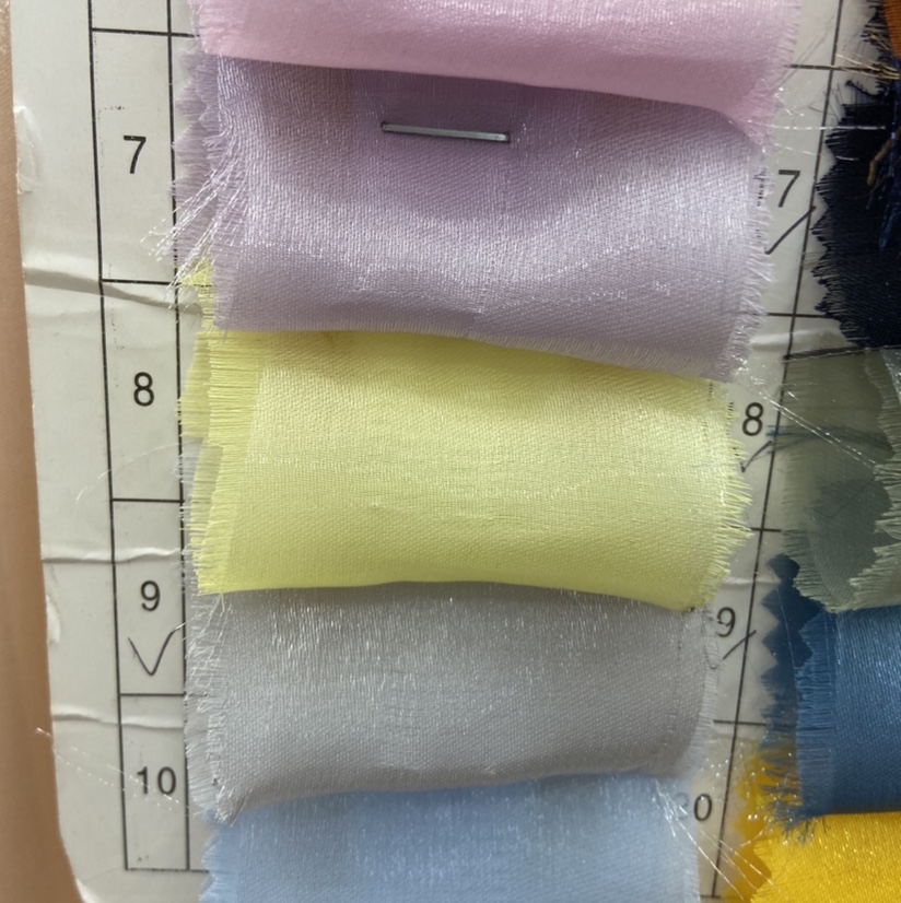 Light Yellow Breeze Satin Clothing Fabric New Fabric Kapok Seersucker Wood Cotton Gauze Flowing Gauze Cloth Dress