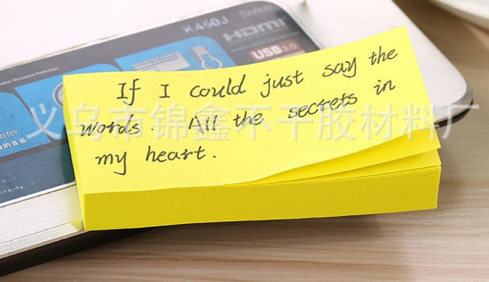 Jinxin fluorescent post-it note /sticky note/note pads/note book/message/index/note details Picture