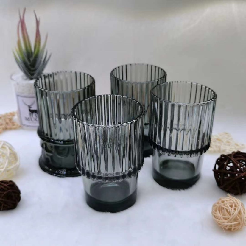 Folding cup Nordic style, ins style, gold-edge glass tableware creativity