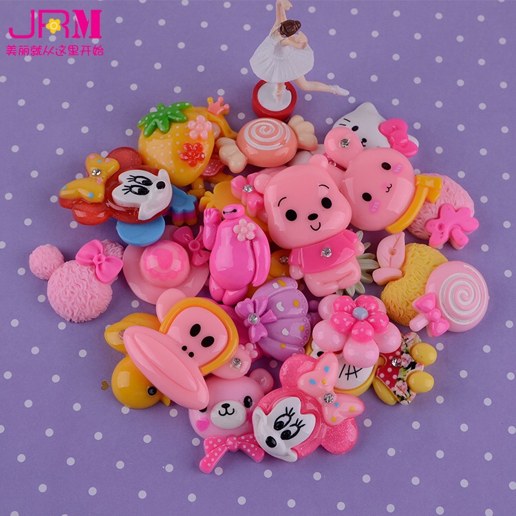 Fine day the United States manufacturers direct Korean version of small gifts Taobao free mixed resin gifts handmade DIY accessories wholesale thumbnail