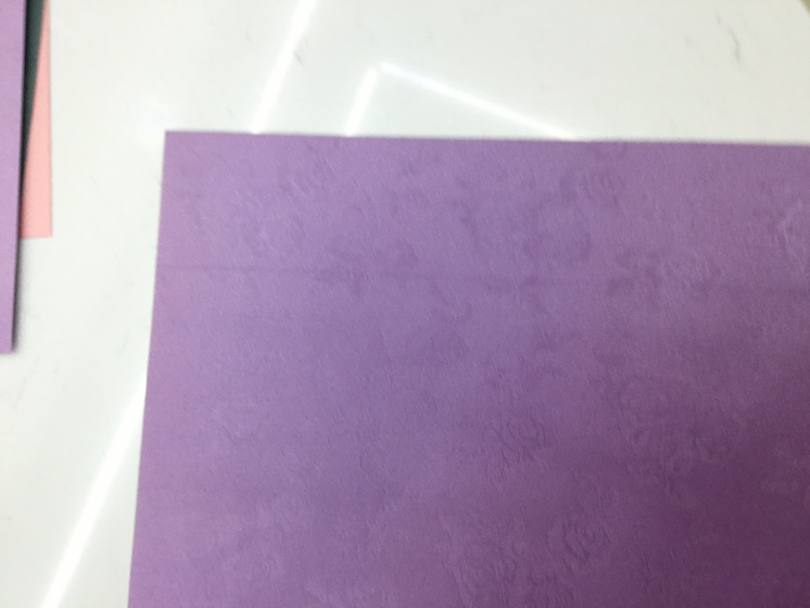 Purple pearlescent cardstock
