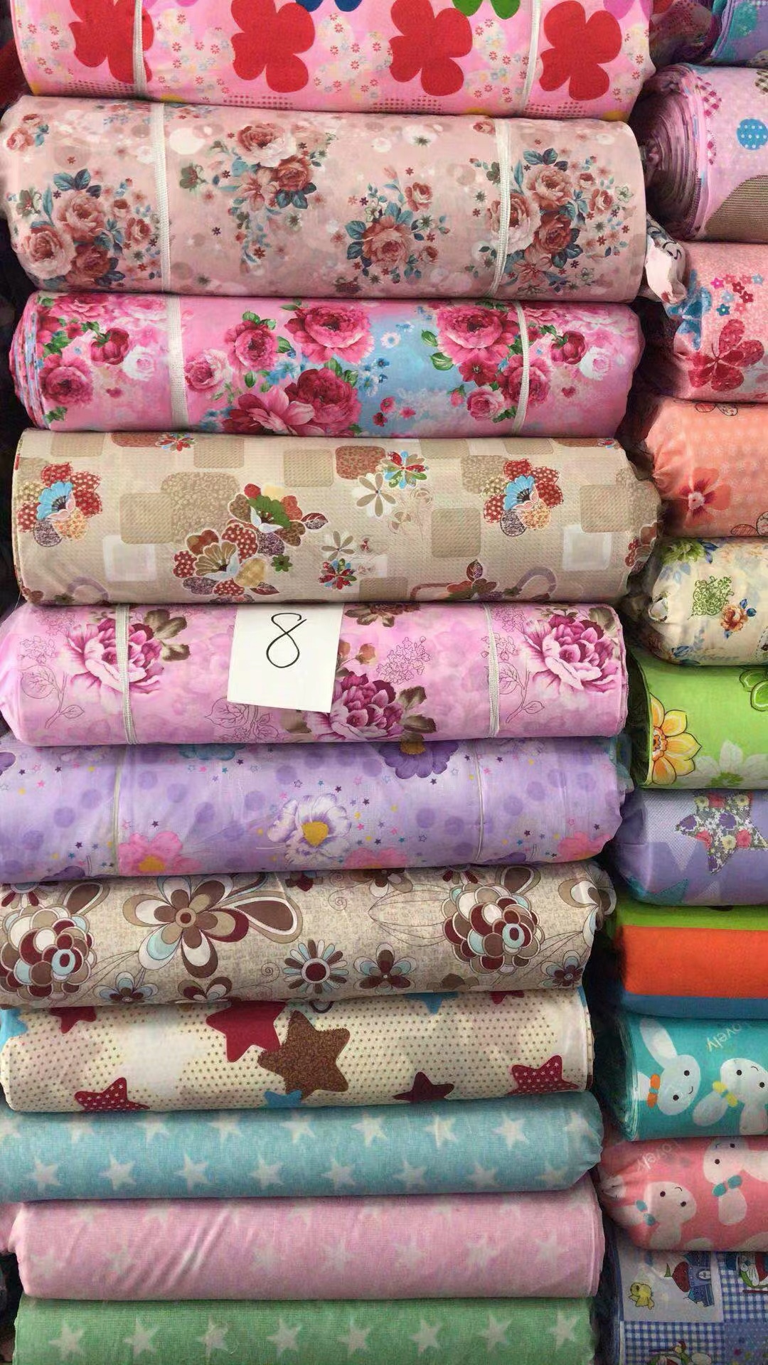 Check fabric, polyester fabric, multi-color printed fabric, polyester fabric in stock for wholesale Specification image
