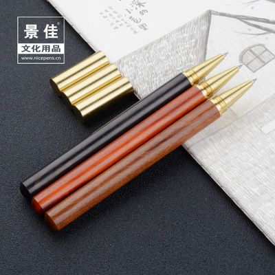 Kelus regalo bolígrafo oficina fabricante al por mayor latón madera metal bolígrafo de firma vintage palo de rosa bolígrafo de regalo bolígrafo publicitario logotipo personalizado Specification image