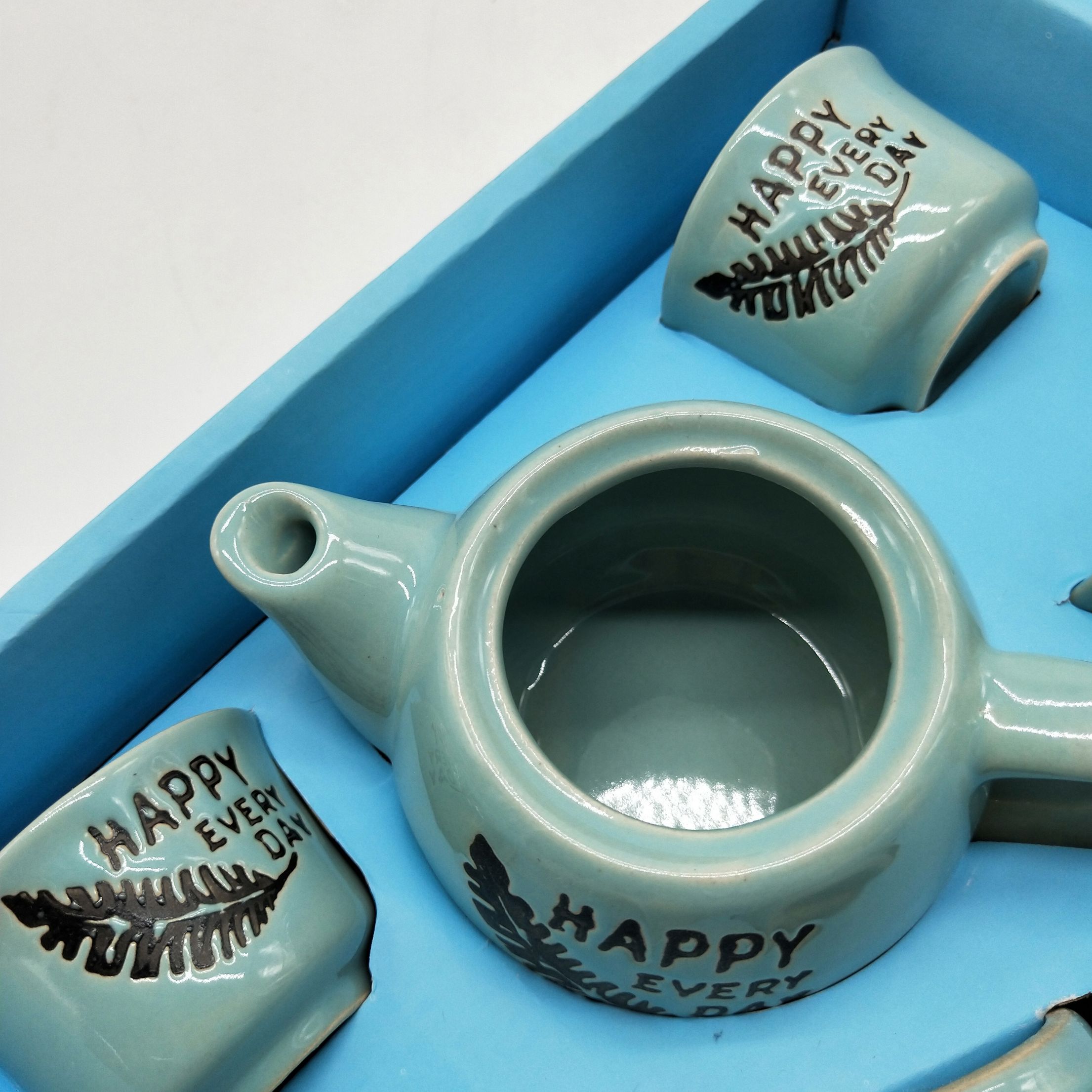 日式手绘壶套装茶具套装创意色釉茶具套装陶瓷礼品茶具详情图3