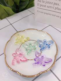 Acrylic hanging hole cut butterfly transparent pendant accessories