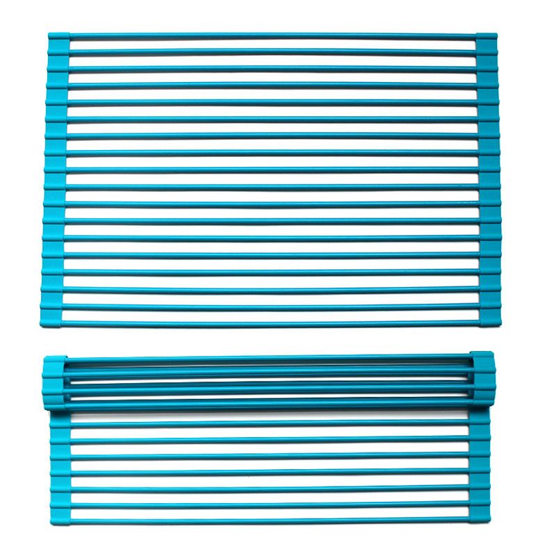 厂家直销可折叠厨房置物架控水架蔬菜水果圆形硅胶沥水架可定制详情6