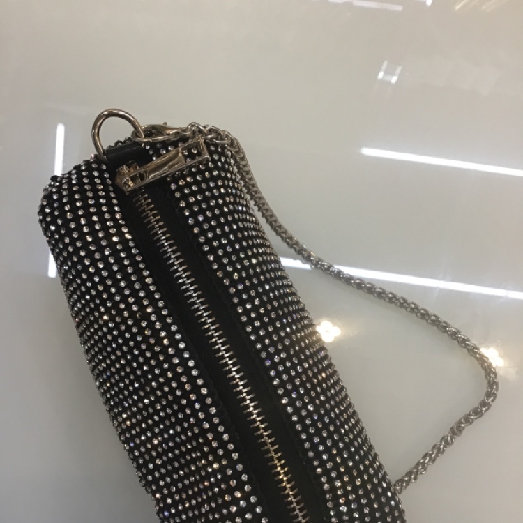 Bright Diamond Patchwork Hand Hand Crossbody Bag Dress Banquet Evening Bag Specification drawing