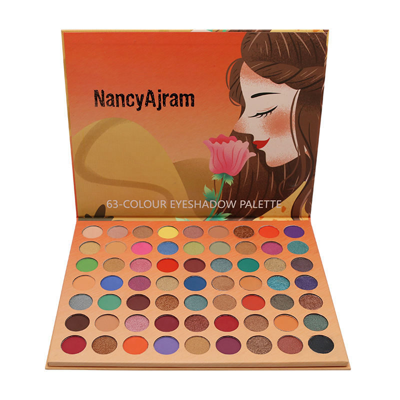 眼影盘珠光哑光多色彩妆批发大地色外贸一件代发可加工定制详情图2