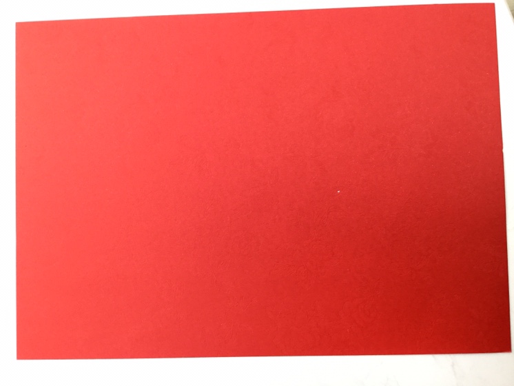 Bright red pearlescent cardstock