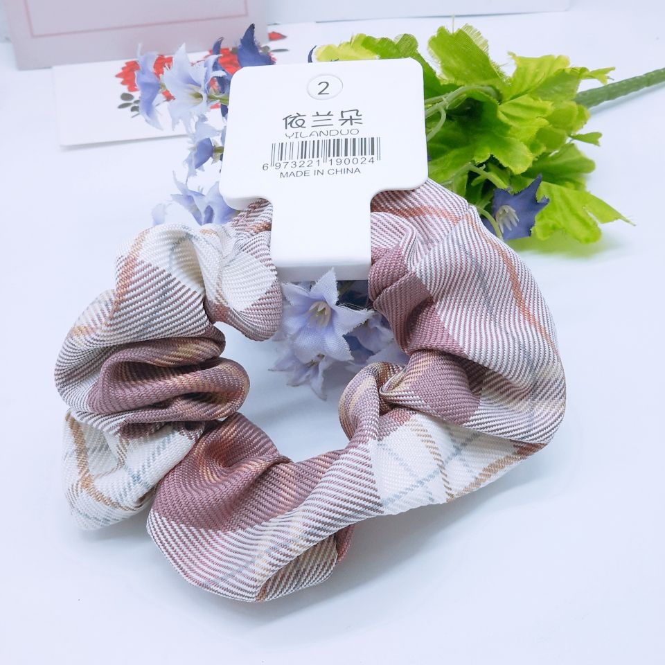 New style of large intestine simple South Korean headband fat sausage tie rope women's net red head flower jewelry French ins hair accessories Application Scenario