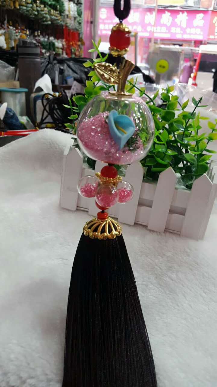 Water diamond glass apple car hanging Specification image