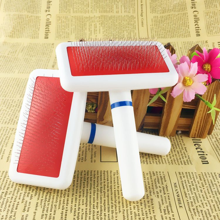 Pet comb promotion: White airbag needle comb, comb bristle brush manufacturer wholesale pet supplies. Pet supplies pic 2