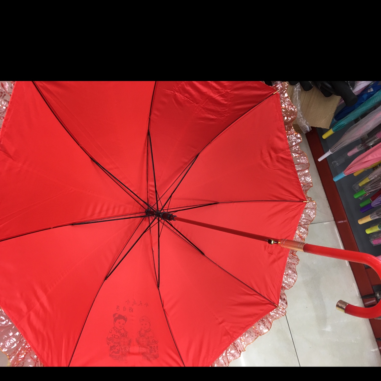 National trend 58 cm love ❤️ New Year umbrella Application Scenario