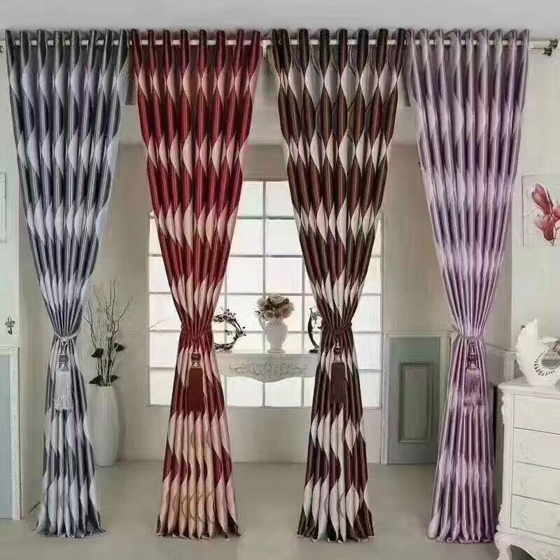 高档阳离子提花窗帘产品图