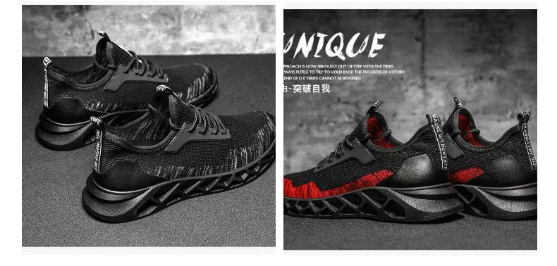 2020 Lightweight casual shoes, anti-slip, shock-absorbing, hollowed-out flying woven men's shoes, one-foot live-streaming sports shoes, best-selling running shoes detail image 5