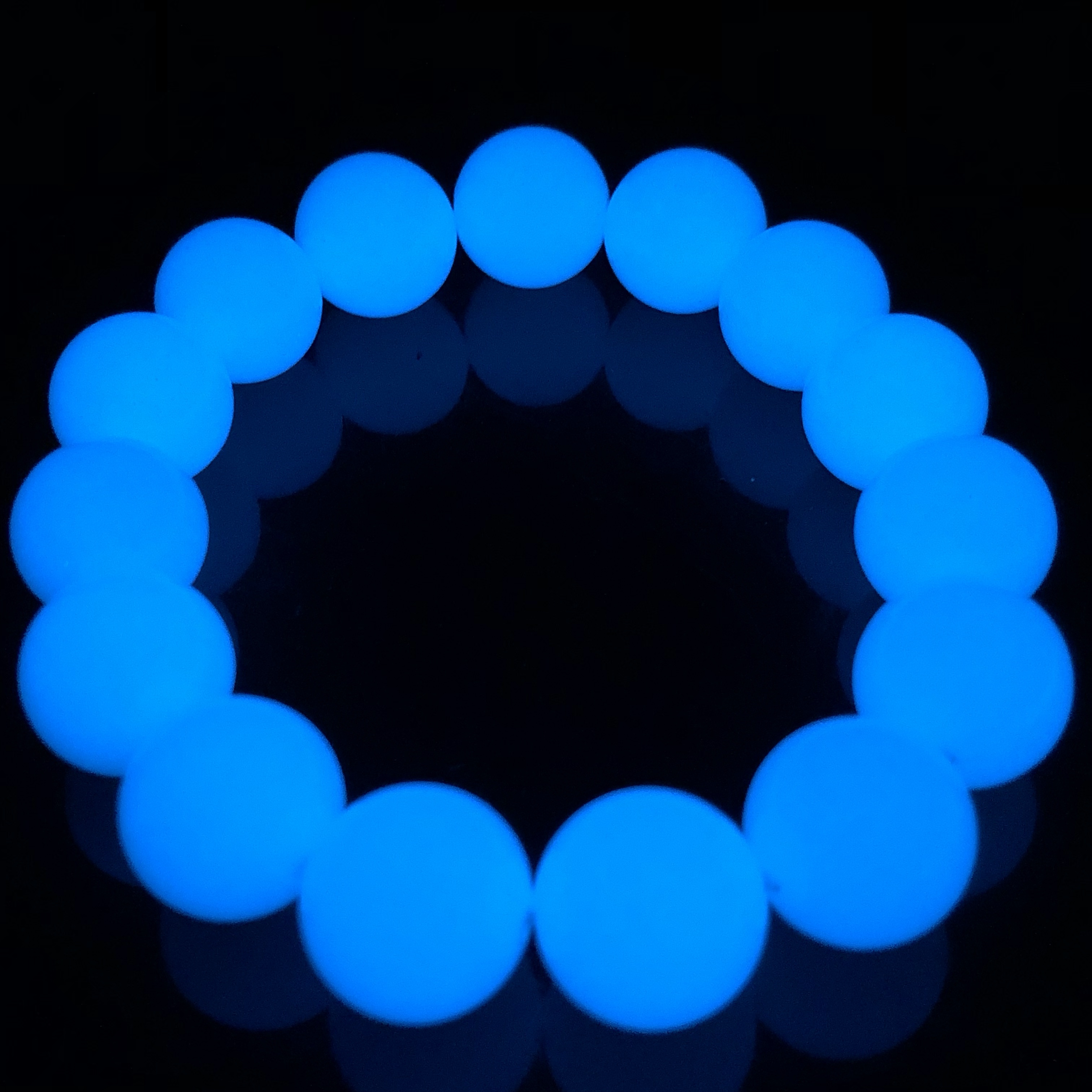 夜明珠手链女 网红夜光石发光手串萤石 发光饰品男女情侣首饰详情图7