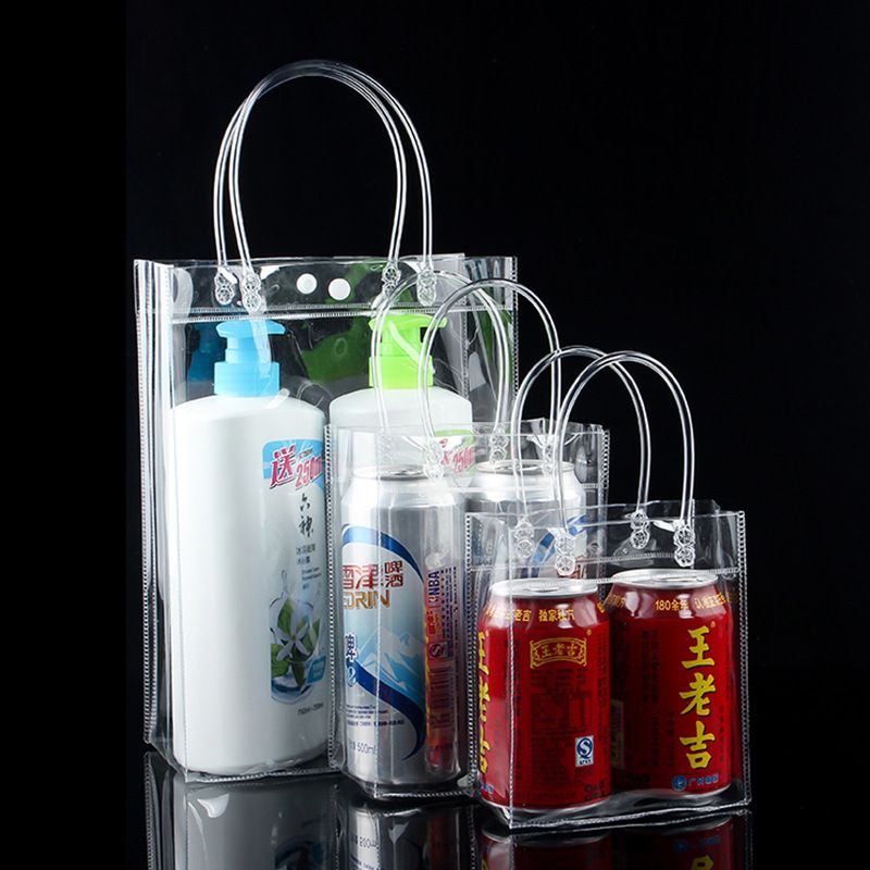 现货厂家直销PVC袋子透明PVC袋子PVC塑料袋子手提袋可定制详情4