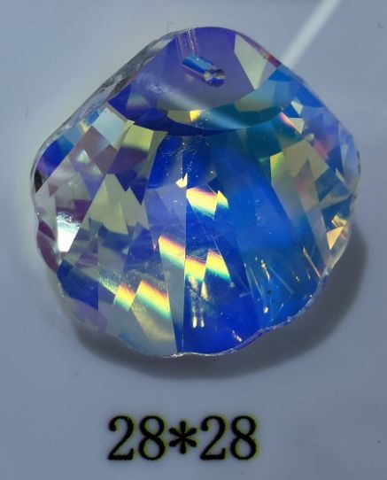 K9异形水晶28*28贝壳吊坠韩版17号门5545档网红爆款简约风