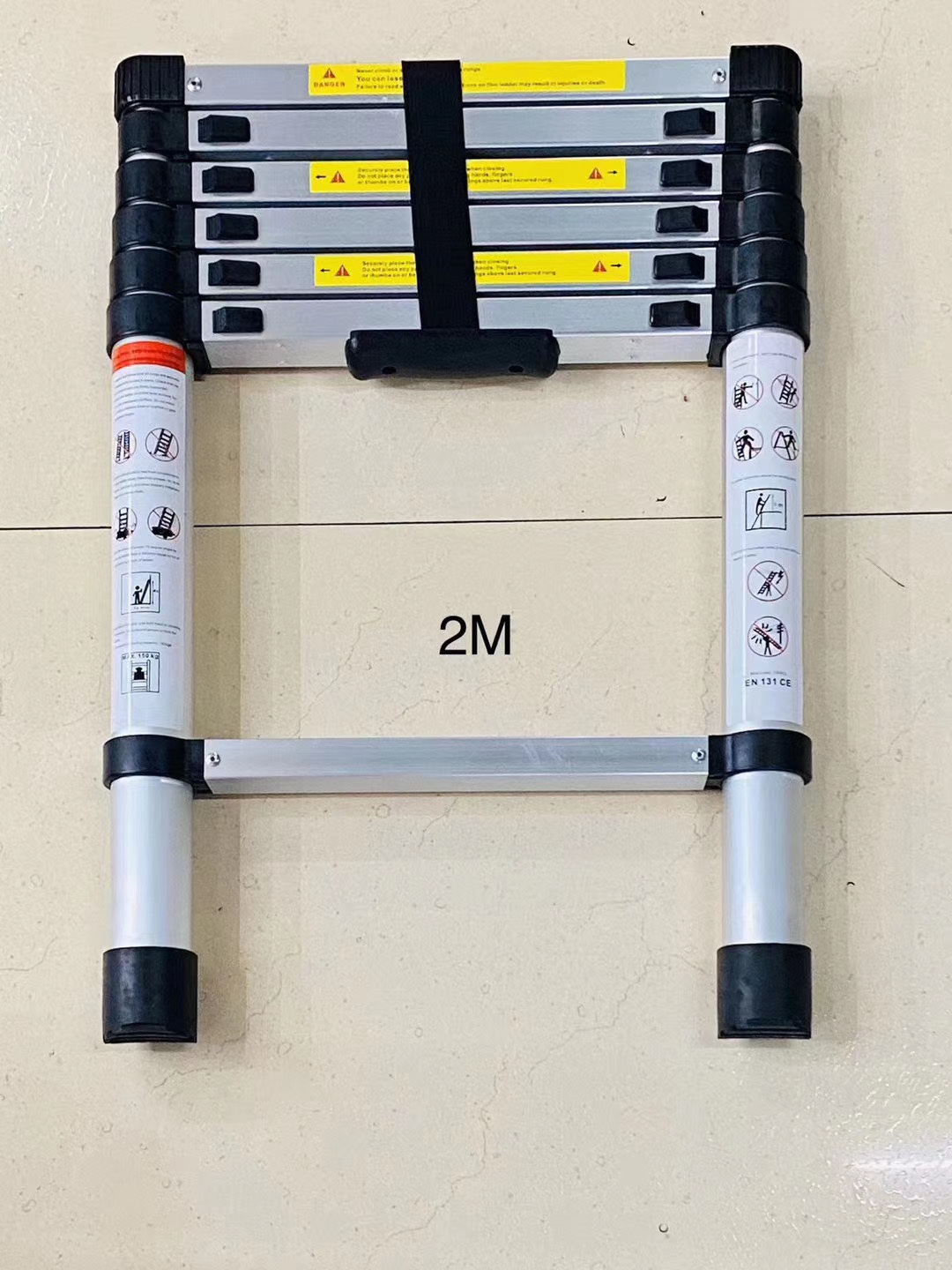 铝合金梯，竹节梯，伸缩梯，单梯，家用梯，梯子2.9m产品图