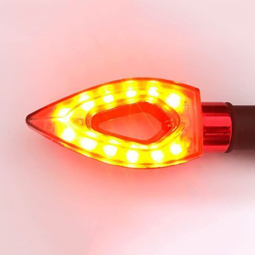 Motorcycle turn signal, motorcycle modification accessories, LED waterproof flowing light running horse water turn signal assembly, 12V details Picture