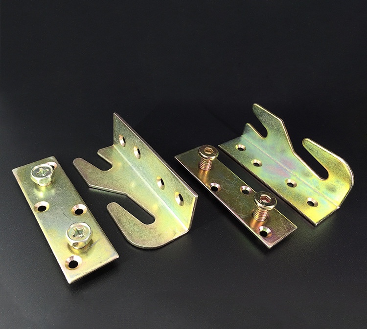 The manufacturer wholesals furniture hardware, color zinc bed hooks, which are firm, practical and fixed. The larger the quantity of hanging pieces, the better the price details Picture