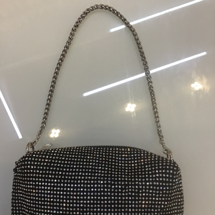 Bright Diamond Patchwork Hand Hand Crossbody Bag Dress Banquet Evening Bag details Picture