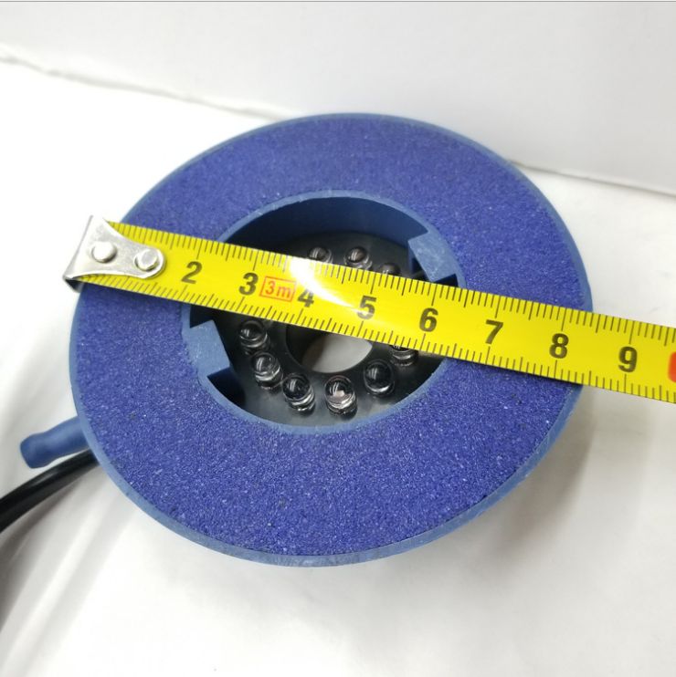 Aquarium LED seven-color bubble stone oxygen-increasing bubble light aquarium air stone with light bubble fish tank stone landscape stone details Picture