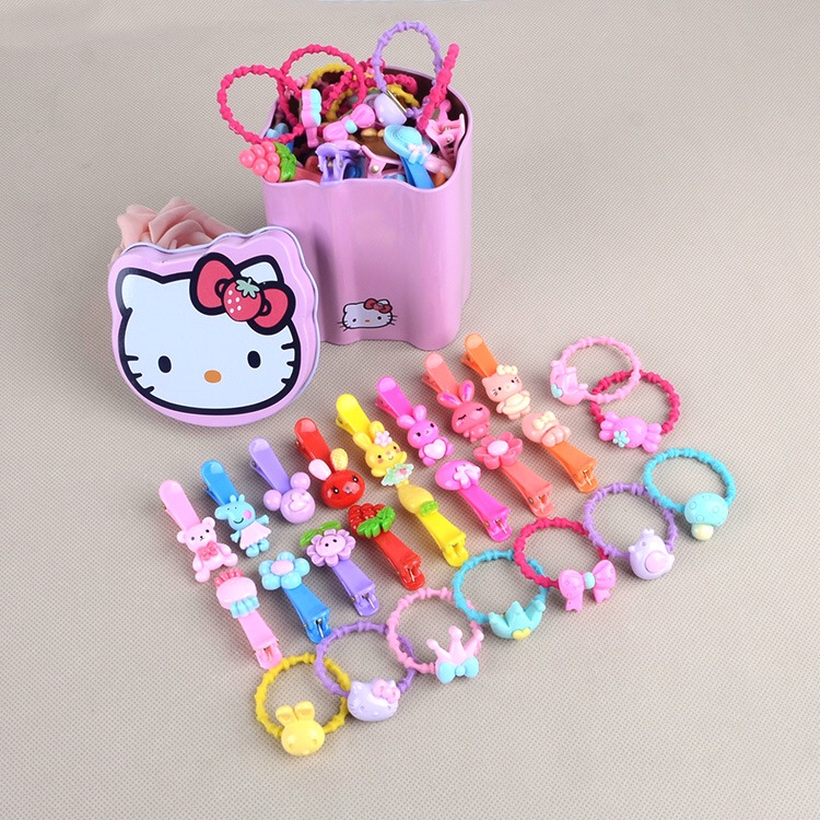 Finished Korean children's hairpin baby rubber band does not hurt the princess sweet children's headwear thumbnail