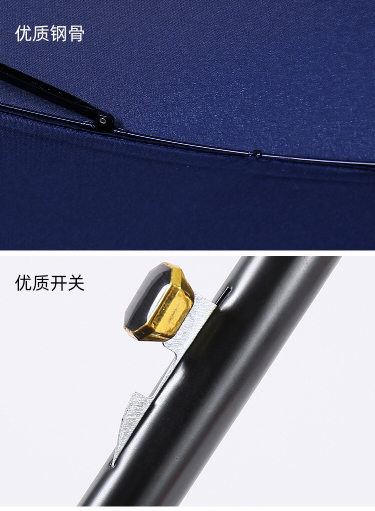 10骨碰击布创意广告伞定制礼品伞制作直杆伞长伞/直柄伞防晒 10101，56公分10根白底实物图