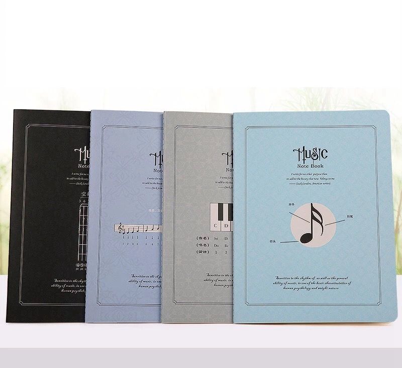 Wholesale music book 16K beige paper car line this staff book soft copy of the composition thumbnail
