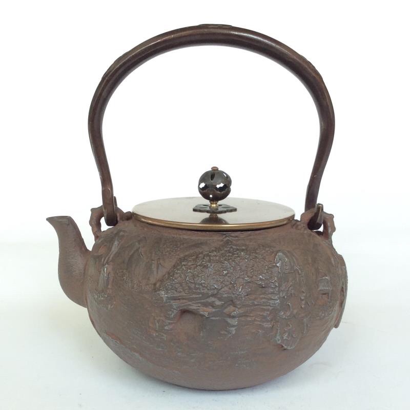 High-End Crafts Cast Iron Teapot Cast Iron Old Teapot High-Grade Gift Set Old Iron Teapot Enamel Tea Set Own Factory Direct Wholesale Specification drawing