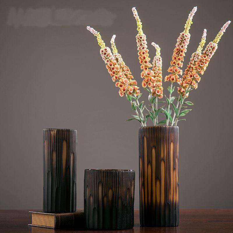 旭阳玻璃简约花瓶插花摆件轻奢客厅玄关餐桌样板房家居软装饰品25