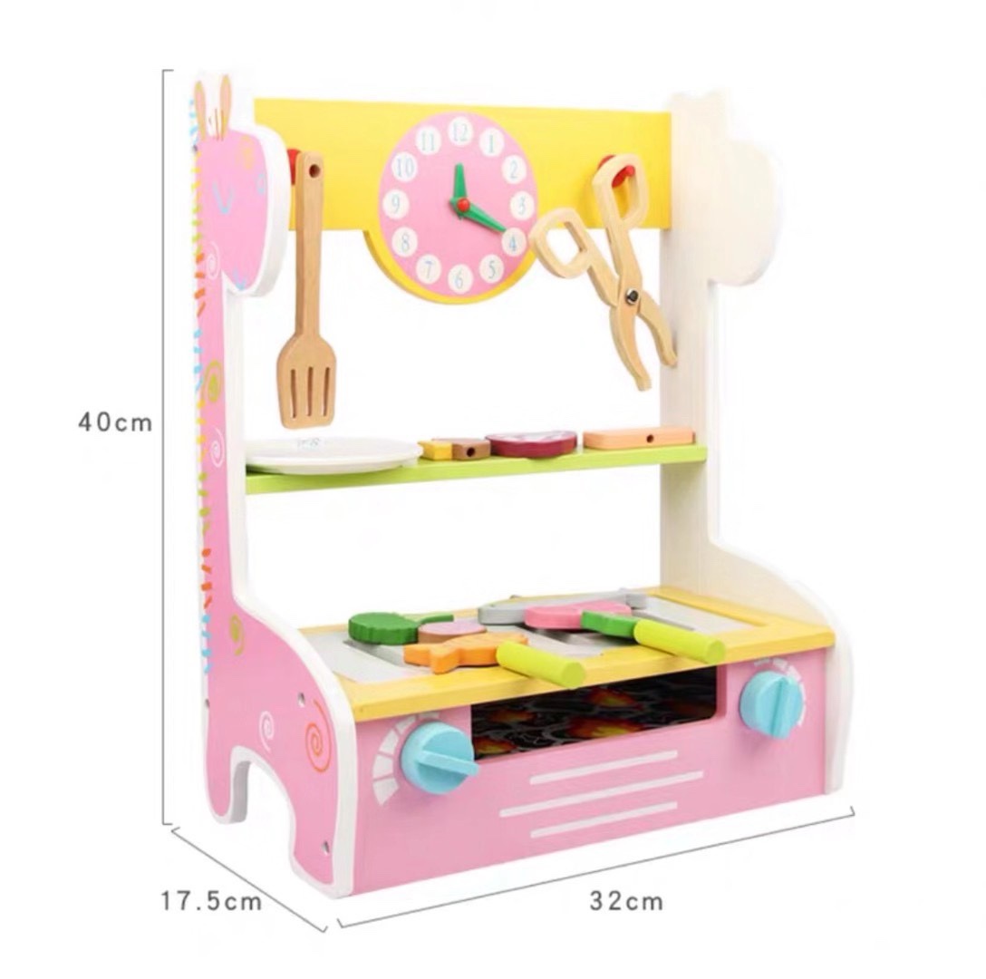 儿童仿真过家家厨房做饭男女孩玩具套装木制厨房宝宝