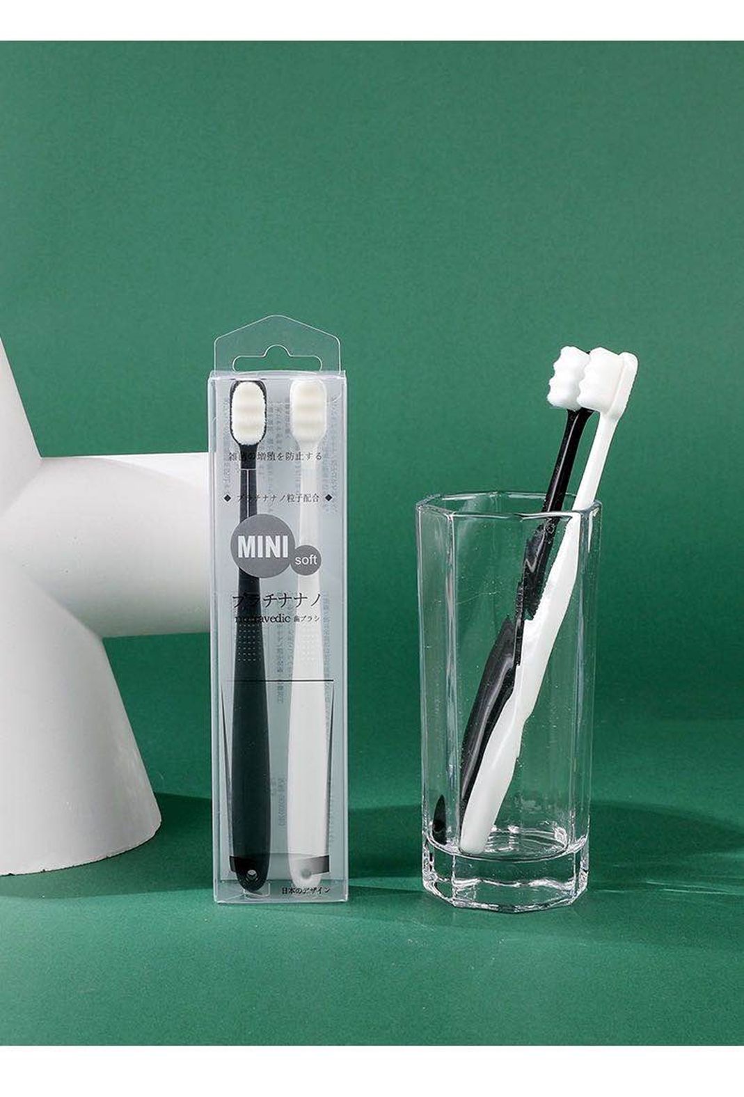 Yiwu Selection ten thousand bristles toothbrush in two sets /35366 full figure