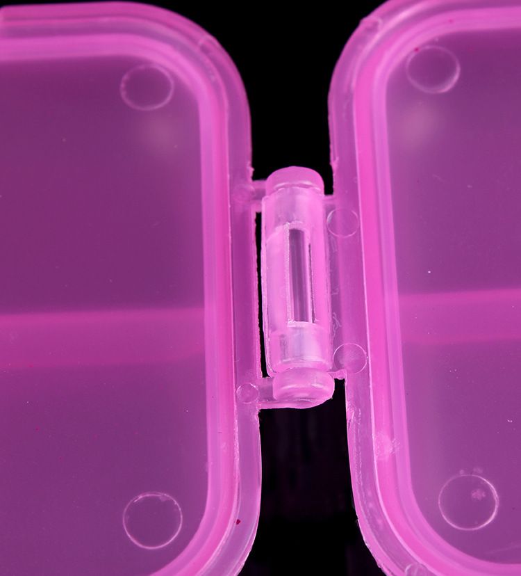 Travel portable 6-compartment sealed medicine box, small accessory plastic storage box, double-layer medicine classification box, gift box wholesale Item Picture