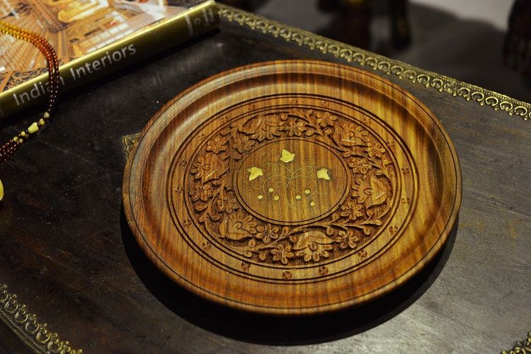 菩提木圆托盘2 小