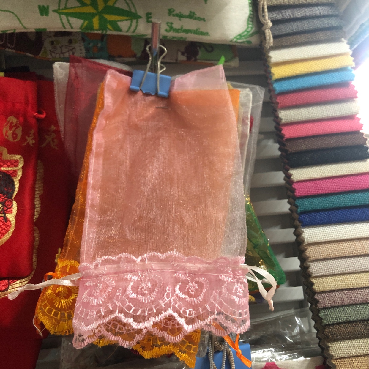 Bolsa de gasa de encaje