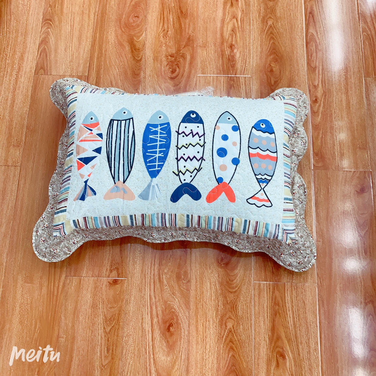 All-cotton quilted pillowcase, pure cotton printed 40*60 pillowcase, single student dormitory