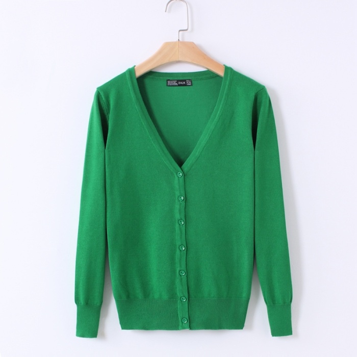 New women's line thin long sleeve V-neck 6 thumbnail