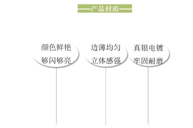 东洲水晶高档尖底马眼钻 异形玻璃钻 DIY详情图2