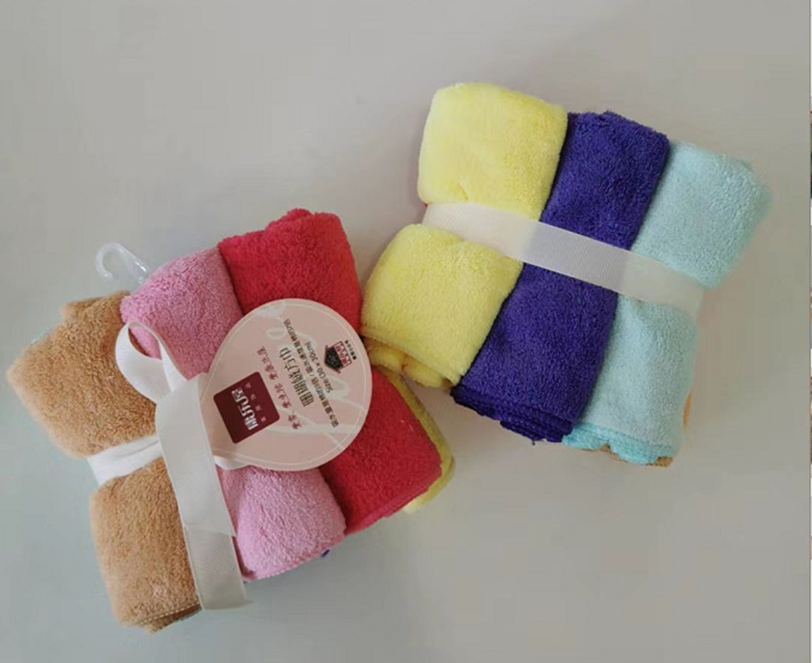 Yiwu Selection Coral velvet square towel 30*30 (6 pieces)/F1-074 full figure