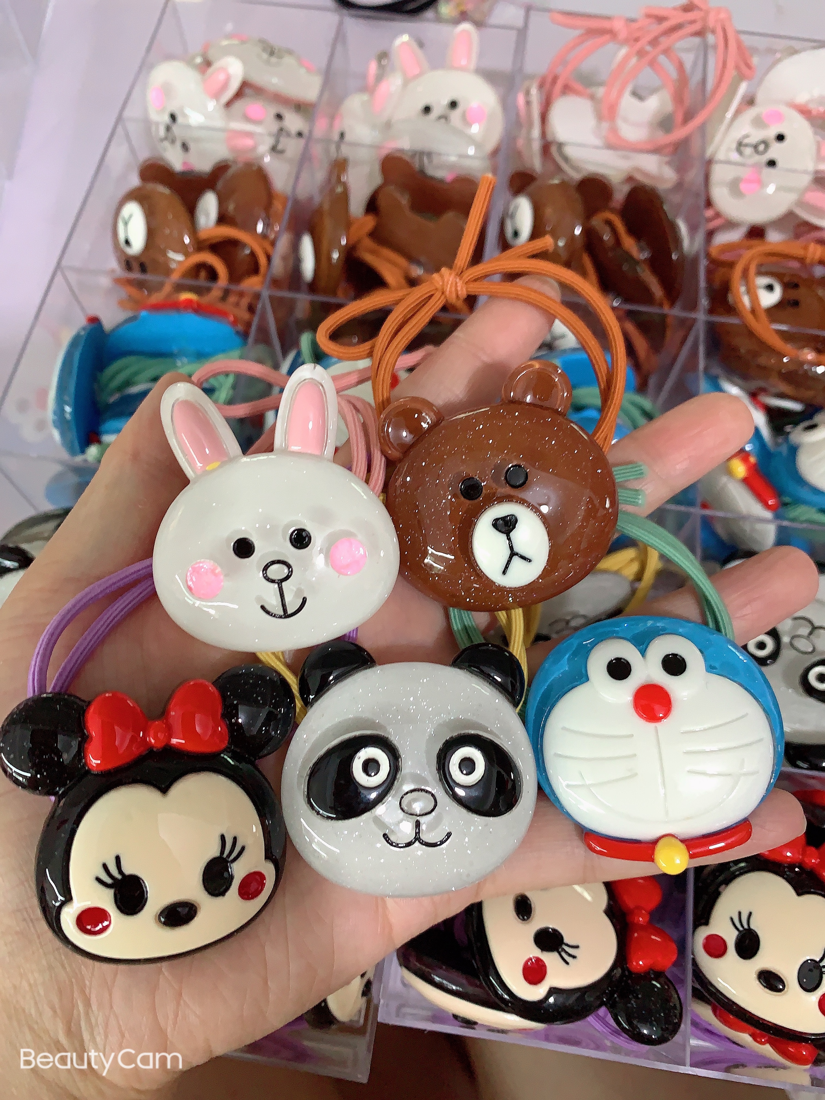 Zitong Accessories Cartoon Cute Hair Accessories Hair Rope Cute Girl Korean Version Sweet Temperament Simple Fresh Hair Hair Rope Leather Band Cartoon Pearl Hair Accessories Hair Rope details Picture