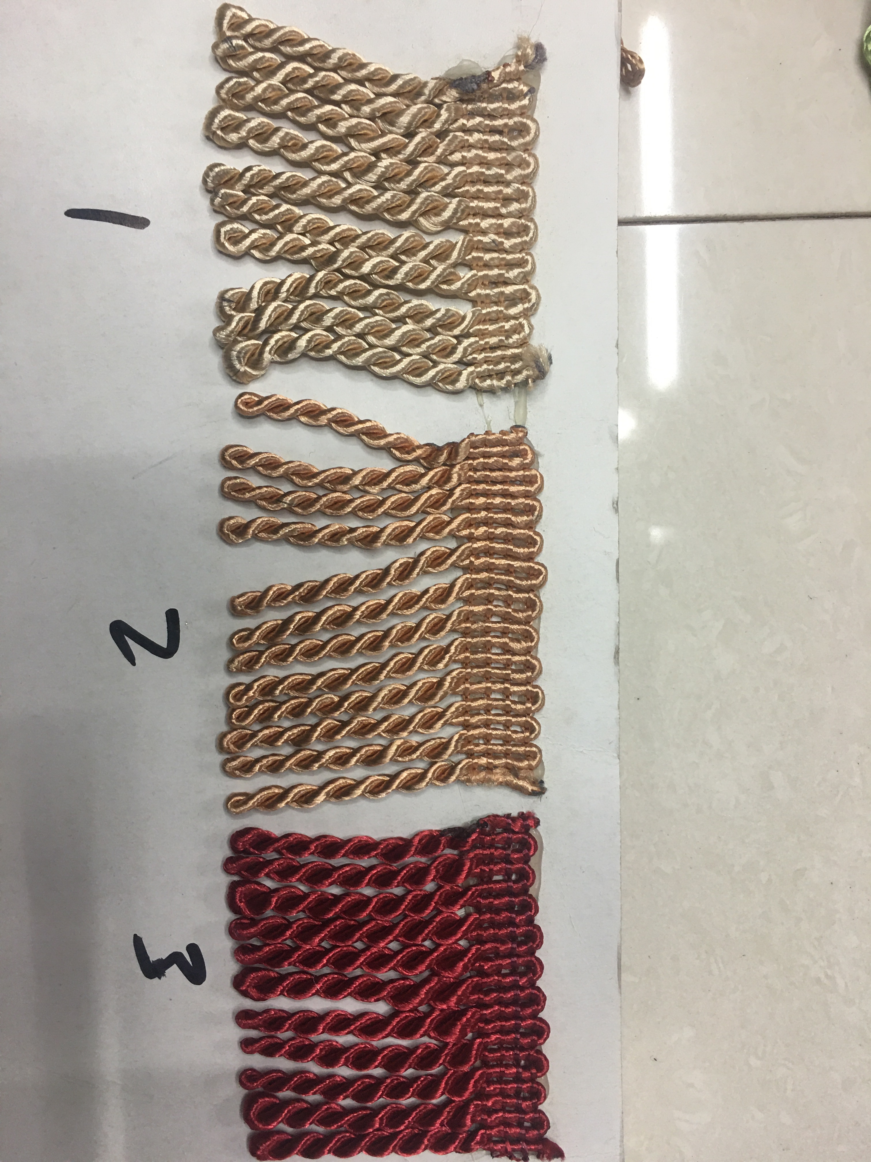 A 5-centimeter small twisted row undefined