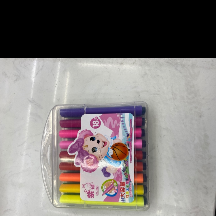 Purple Mouse Zs-204 Triangle Rod 18 Color Large Capacity Washable Watercolor Pen