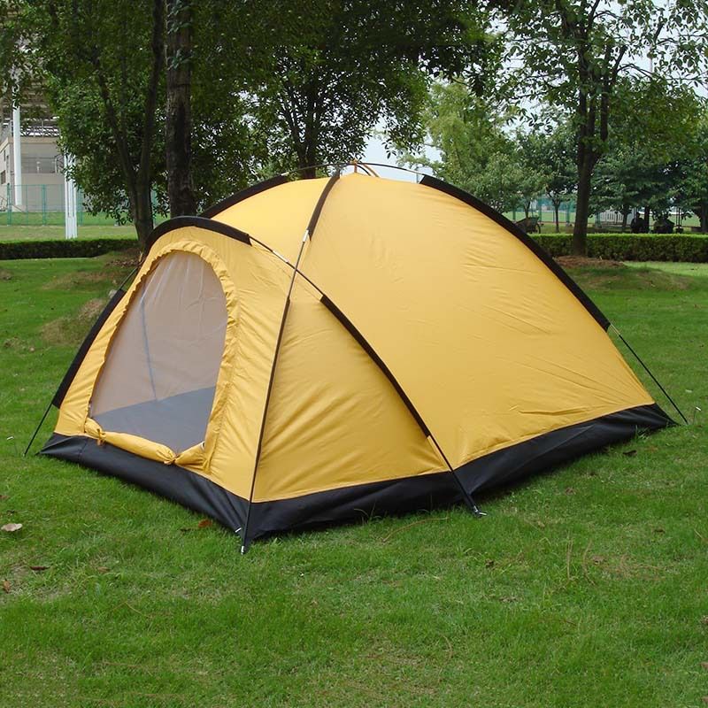 单层单门帐篷2-3人 玻璃纤维杆情侣野营旅游户外帐篷 厂家直销产品图
