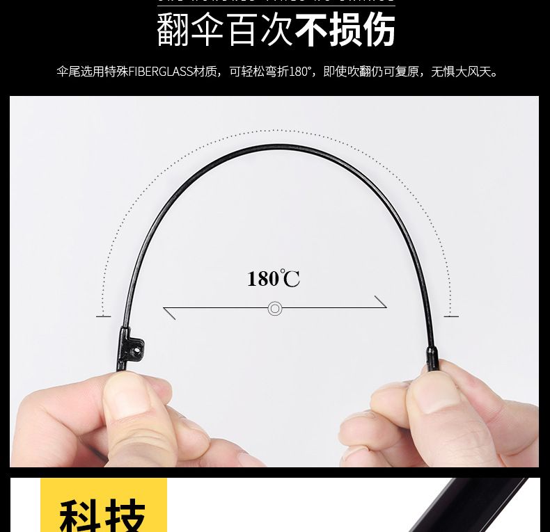 创意小恶魔晴雨伞 黑胶防晒折叠三折学生遮阳伞便携遮阳太阳伞女详情图14