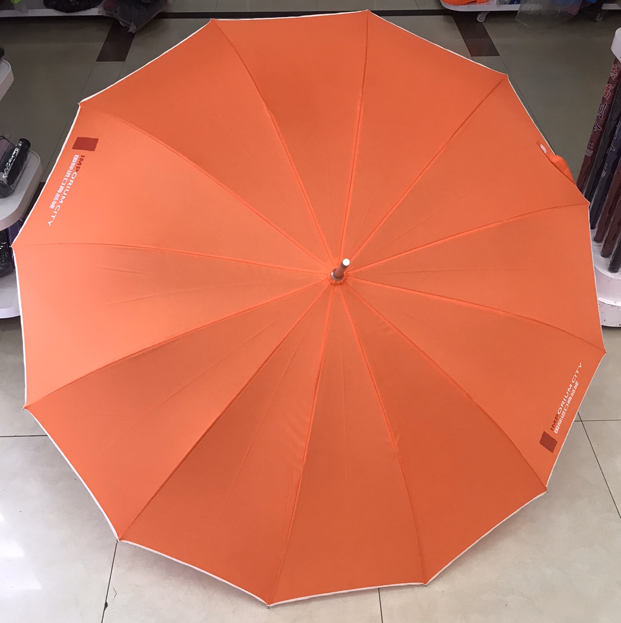 75 cm all aluminum large tensile spring 12 - strand business umbrella thumbnail