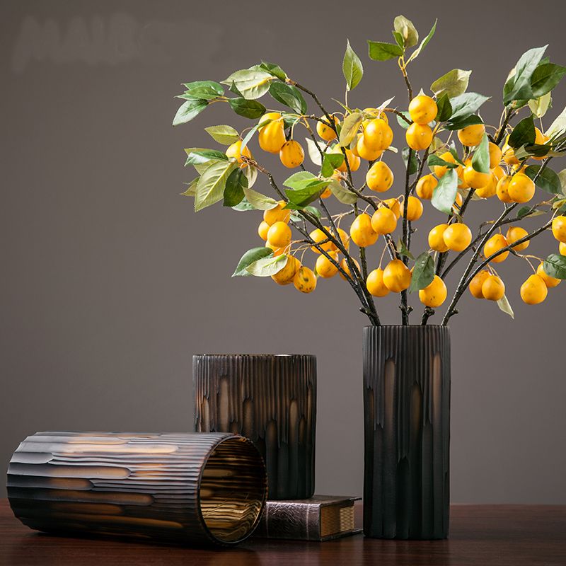 旭阳玻璃简约花瓶插花摆件轻奢客厅玄关餐桌样板房家居软装饰品25详情5