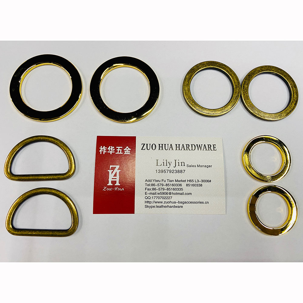 Bag hardware Alloy ring Ring Fashion bag O-ring Metal D-ring